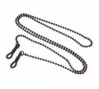 Xbsduih Cadena decorativa para gafas de cobre - Negro