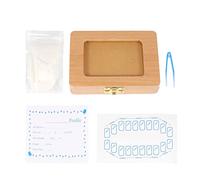 Xbsduih Caja de dientes, caja de dientes para niños, dientes de leche, kit organizador, colección de dientes con marco para fotos, recuerdos, recuerdos.