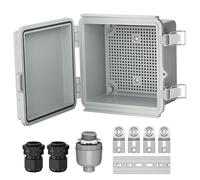 Xbsduih Caja eléctrica al aire libre IP67 caja de alimentación impermeable al aire libre con bisagra exterior caja de empalme impermeable