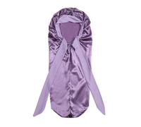 Xbsduih Capó de noche Cola Larga Pelo Trenzado Gorro de Noche Gorro de Ducha Auriculares de Ducha para Sauna Capó de Baño Duradero Alta Calidad Humo Morado