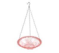 Xbsduih Comedero para pájaros colgante con forma de flor para pájaros, bañera para pájaros para jardín al aire libre, suministros de granja, suministros para comedero para c