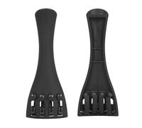 Xbsduih Cordal de fibra de carbono ultra compuesta de 2 piezas con 4 afinadores y cordón para violín 4/4