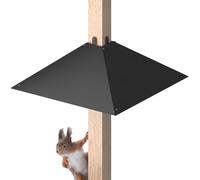 Xbsduih Deflector de metal para ardilla para, deflectores a prueba de ardillas para comedero de pájaros, protección de ardilla de exterior para madera