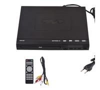 Xbsduih DVD-225 - Reproductor de DVD doméstico, reproductor multimedia digital, salida AV con para TV, reproductor de DVD, VCD, enchufe de la UE