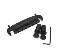 Xbsduih Pequeño puente integrado para guitarra eléctrica con cordelera para piezas de guitarra eléctrica estilo LP negro