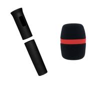 Xbsduih Protector de micrófono inalámbrico Cubierta para asa de color protección anticaída para accesorios escénicos KTV D