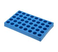 Xbsduih Rack para viales para muestreador, soporte para bandeja para viales Rack para tubos de ensayo apilable de 40 pocillos Soporte para viales de 10 ml azul