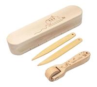 Xbsduih Rodillo de costura en madera de haya Accesorios para herramientas para aplanar las costuras Suministros profesionales afinador de puntos para coser