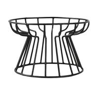 Xbsduih Soporte para cuenco para mascotas, alto para cuenco para gatos nórdicos, soporte para cuenco, espondilosis anticervical y cuenco para gatos antivuelco negro