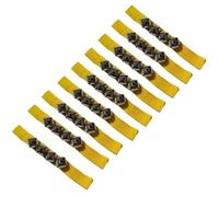 Xbsduih Timbre Orff de 10 piezas amarillo brillante, timbre para el desarrollo de habilidades multifacéticas, herramienta para espectáculos de baile