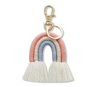 Xbsduih Trenzado para Boho Hecho A Mano Macrame Bag Charm Car Hanging Jewelry Gifts, C