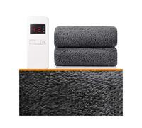 XBSLJ Manta eléctrica doble, manta calefactora, termostato de doble control, seguridad sin radiaciones, para cama o sofá, protección contra sobrecalentamiento, forro polar de doble tamaño
