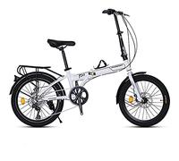 XBSXP Bicicleta Plegable de 26 Pulgadas y 7 velocidades, Trabajo Ligero para Mujeres, Adulto, Adulto, Ultraligero, Velocidad Variable, portátil, Bicicleta para Hombre, Portador Plegable,