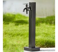 XBTGS Columna de agua de jardín de acero inoxidable con grifos duales, grifo vertical a prueba de congelación para patios y jardines, soporte duradero para un acceso cómodo y, G