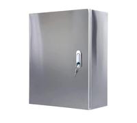 XBTGS Gabinete de control eléctrico de acero inoxidable para exteriores y caja de conexiones, almacenamiento seguro y resistente a la intemperie para equipos con cerraduras de seguridad y placas de
