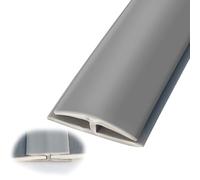 XBTGS Tira de transición de borde de suelo para alfombra/laminado/vinilo, ribete de conexión de costura de PVC, tira divisora de suelo para el hogar y hotel, 1 m a 10 m, gris claro-1 m (3.3, gris