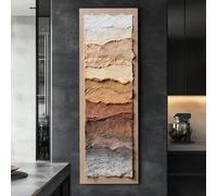 XBTYKPB Decoración del hogar, pósteres abstractos largos, pinturas de paisajes, lienzos verticales de gran tamaño, cuadros estrechos, altos y delgados (55 x 110 cm/marco interior).