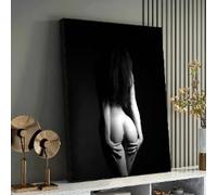 XBTYKPB Lienzo con imagen de mujer, arte mural contemporáneo, decoración minimalista, figura femenina, cuadro para dormitorio, póster para sala de estar (40x60cm/sin marco)