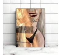 XBTYKPB Póster estético del cuerpo femenino, pintura artística del cuerpo humano, póster de sexualidad, arte mural, decoración de pared, lienzo, mural de 80 x 140 cm con marco.