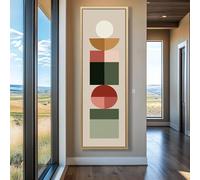 XBTYKPB Pósteres contemporáneos, lienzos verticales de gran tamaño, decoración de pared para el hogar, pinturas a tinta largas, cuadros estrechos, altos y delgados (55 x 110 cm/marco interior).