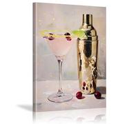 XBTYKPB Pósteres de jugo rosa, arte estético en lienzo para habitación de niña, impresiones para baño, dormitorio, hotel, apartamento, villa, casa de familia, 80 x 140 cm, sin marco