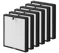 XBWW 6 paquetes de filtros de repuesto H13 True HEPA y carbón activado para purificadores de aire MORENTO HY4866, WESTHEY HY4866, YIOU M1 y FETIONS FT5000