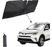 XByun Parasol Coche Delantero Interno para Toyota Yaris 2017, Parasol Paraguas Coche Plegable para Parabrisas Sombrilla UV para Autos.