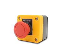 XBZA53 Emergency Stop Switch Control Box Mushroom Head Push Button Turn To release