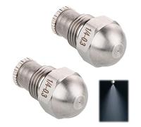 XC SJ 2 Pcs 1/4 bsp Boquillas De Pulverización Diámetro Boquilla De Niebla De Atomización Fina Ino Inoxidable Fina Para Refrigeración, Limpieza, Riego De Jardines (Diámetro del agujero: 0.3 mm)