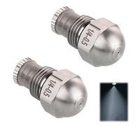 XC SJ 2 Pcs 1/4 bsp Boquillas De Pulverización Diámetro Boquilla De Niebla De Atomización Fina Ino Inoxidable Fina Para Refrigeración, Limpieza, Riego De Jardines (Diámetro del agujero: 0.5 mm)