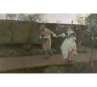 XcBAIHOUD Cuadro clásico en lienzo de Edwin Austin Abbey para decoración de oficina, 60 x 90 cm
