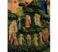 XcBAIHOUD Famoso Abstracto Cuadro Pinturas Murales Particolare del cielo dal Giudizio Universale del Beato Angelico para la Decoración del Hogar de la Oficina 60x90cm