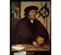 XcBAIHOUD Famoso Abstracto Cuadro Pinturas Murales Ritratto di Nicolas Kratzer Astronomo di Enrico VIII di Hans Holbein il Giovane para la Decoración del Hogar de la Oficina 60x90cm
