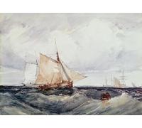 XcBAIHOUD Famoso Lienzo con Imagen Impresion Lienzo Altrein una brezza forte di Richard Parkes Bonington para la Decoración del Hogar de la Oficina 60x90cm