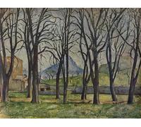 XcBAIHOUD Famoso Lienzo con Imagen Impresion Lienzo La Montagne Sainte victoire' di Paul Cézanne para la Decoración del Hogar de la Oficina 60x90cm