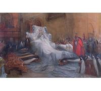XcBAIHOUD Famoso Lienzo con Imagen Impresion Lienzo Sarah Bernhardt nel ruolo principale di Santa Teresa d'Avila nella commedia La Vierge D'Avila para la Decoración del Hogar de la Oficina 60x90cm