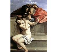 XcBAIHOUD Famoso Lienzo con Imagen Impresion Lienzo Susanna e i vecchioni di Artemisia Gentileschi para la Decoración del Hogar de la Oficina 60x90cm