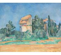 XcBAIHOUD Famoso Lienzo Imagen Lienzo Murales la torre dei piccioni a Bellevue di Paul Cézanne para la Decoración del Hogar de la Oficina 60x90cm