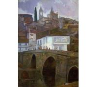 XcBAIHOUD Famoso Lienzo Imagen Lienzo Murales Tra le luci di Francisco Llorens Diaz para la Decoración del Hogar de la Oficina 60x90cm