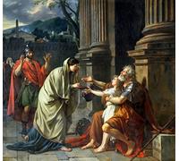 XcBAIHOUD Famoso Mural Pintura Cuadros Popular Belisario pidiendo limosna de Jacques Louis David para la Decoración del Hogar de la Oficina 60x90cm