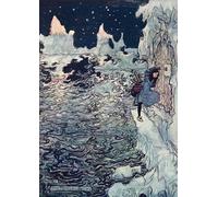 XcBAIHOUD Famoso Mural Pintura Cuadros Popular la brava sorellina si è tagliata il dito minuscolo e l'ha infilata nella serratura di Arthur Rackham para la Decoración del Hogar de la Oficina 60x90cm