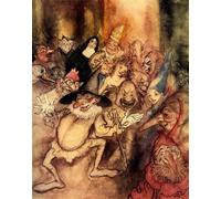 XcBAIHOUD Famoso Mural Pintura Cuadros Popular la maschera della morte rossa di Arthur Rackham para la Decoración del Hogar de la Oficina 60x90cm
