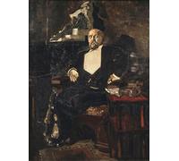 XcBAIHOUD Famoso Mural Pintura Cuadros Popular Ritratto del fondatore della prima opera privata russa Savva Mamontov di Mikhail Aleksandrovich Vrubel para la Decoración del Hogar de la Oficina 60x90cm
