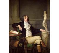 XcBAIHOUD Famoso Mural Pintura Cuadros Popular Ritratto presumibilmente Auguste Louis De Talleyrand di Jean Baptiste Greuze para la Decoración del Hogar de la Oficina 60x90cm