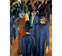 XcBAIHOUD Famoso Mural Pintura Cuadros Popular Stream Bathing Women di Ernst Ludwig Kirchner para la Decoración del Hogar de la Oficina 60x90cm