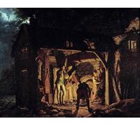 XcBAIHOUD Famoso Mural Pintura Cuadros Popular una fucina nella pittura di Wright di Derby para la Decoración del Hogar de la Oficina 60x90cm