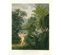 XcBAIHOUD Figura Pintura Famosos Cuadros Paesaggio con Cupido che punta una freccia contro un animale o un fiore della regina di un artista famoso para Decoración de Paredes 60x90cm