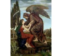 XcBAIHOUD Pinturas Famosas Abstracto Cuadro Pinturas Murales l'angelo della morte di Evelyn De mrgans para Regalo 60x90cm