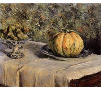 XcBAIHOUD Pinturas Famosas Abstracto Cuadro Pinturas Murales Melone e ciotola di fichi di Gustave Caillebotte para Regalo 60x90cm