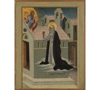 XcBAIHOUD Pinturas Famosas Abstracto Cuadro Pinturas Murales Santa Caterina che scambia il suo cuore con Cristo di Di Paolo para Regalo 60x90cm